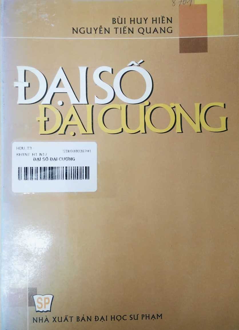 ĐẠI SỐ ĐẠI CƯƠNG